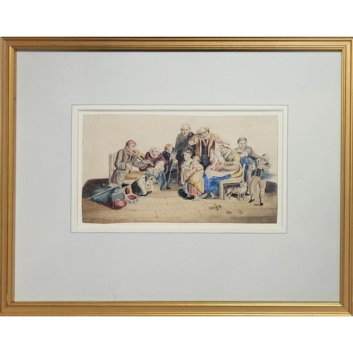 620A - AFTER SIR DAVID WILKIE, 1785 - 1841, WATERCOLOUR
Titled ‘The Blind Fiddler’, framed.
41cm x 32.5cm