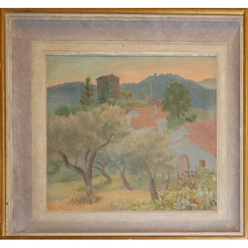 619 - CEDRIC MORRIS?, OIL ON BOARD
Italian Landscape, framed.
60cm x 57cm

N.B. possibly Cedric Morris as ... 