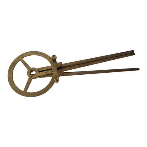 210A - NEGRETTI AND ZAMBRA, A 19TH CENTURY BRASS NAVAL STATION POINTER
Having engraved number markings.
(ap... 