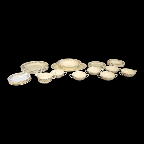 264A - SUSIE COOPER, AN EARLY 20TH CENTURY POTTERY 'ENDON' DINNER SERVICE
Comprising six dinner plates, six... 