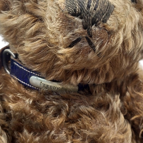 222 - STEIFF, A RARE EARLY 20TH CENTURY 'CINNAMON' TEDDY BEAR
Having central seam construction, black butt... 