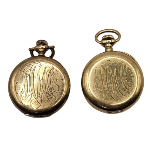 33 - AN EARLY 20TH CENTURY AMERICAN 14CT GOLD LADIES’ POCKET WATCH
Marked ‘Bigelow, Kennard and Co.,Bosto... 