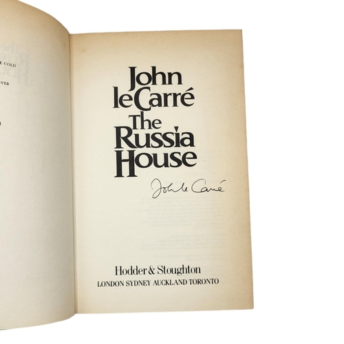 405 - JOHN LE CARRÉ, THE RUSSIA HOUSE, SIGNED TO TITLE
Dust jacket with some shelf wear.