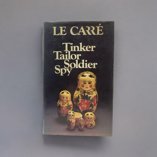 411 - JOHN LE CARRÉ, TINKER TAILOR SOLDIER SPY, WITH CUT SIGNATURE TO TITLE, 1974, FIRST EDITION 
The firs... 