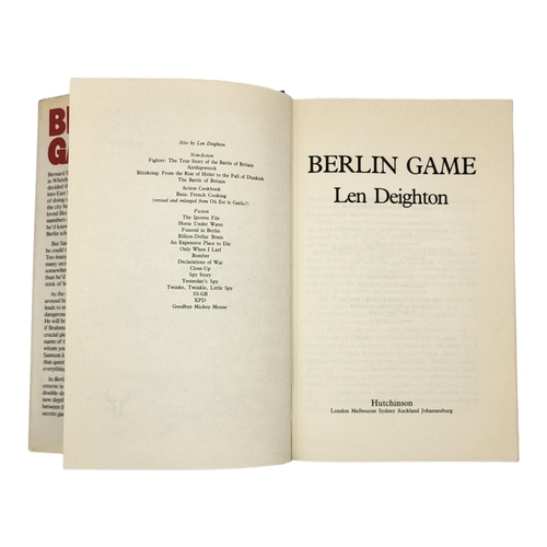 413 - JOHN LE CARRÉ, BERLIN GAME, WITH SIGNED PHOTOGRAPH.