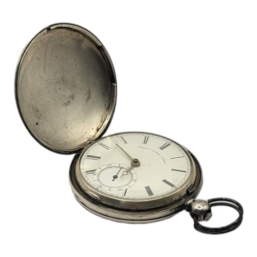 57 - W. KNIGHT OF LONDON, A VICTORIAN FULL HUNTER POCKET WATCH
Circular white dial with subsidiary second... 