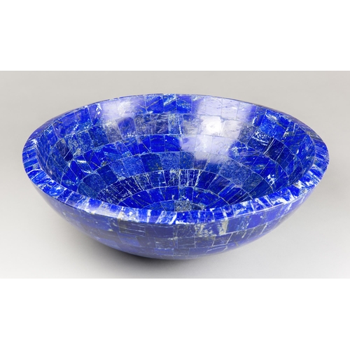 59 - A LAPIS LAZULI CIRCULAR SINK
(h 15cm x w 43cm x d 43cm)