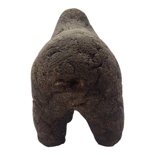 412 - AN AFRICAN EARTH AND ORGANIC MATERIAL 'BAMANA BOLI' FIGURE
Animal with hump in standing pose.
(appro... 