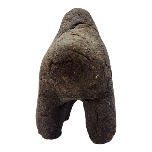 412 - AN AFRICAN EARTH AND ORGANIC MATERIAL 'BAMANA BOLI' FIGURE
Animal with hump in standing pose.
(appro... 