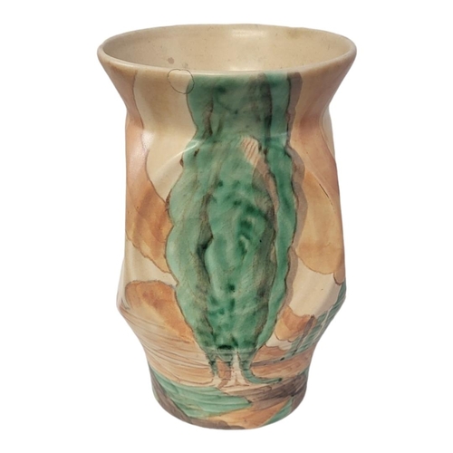 364 - BESWICK, A RARE WARE ART DECO PERIOD MODERNISTIC SHAPED VASE
Designed by Jim Hayward, Circa 1935 - 1... 