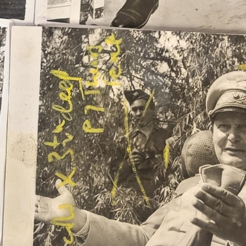 142 - WWII INTEREST, A GROUP OF SIX PRESS PHOTOGRAPHS OF HERMANN GOERING
Including his mugshot at the time... 