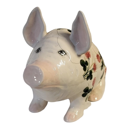 217 - WEMYSS OF GRISELDA HILL POTTERY, A LARGE EARLY 20TH CENTURY MODEL OF A SEATED PIG
Designed by Jan Pl... 