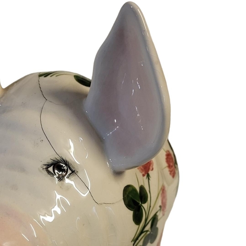 217 - WEMYSS OF GRISELDA HILL POTTERY, A LARGE EARLY 20TH CENTURY MODEL OF A SEATED PIG
Designed by Jan Pl... 