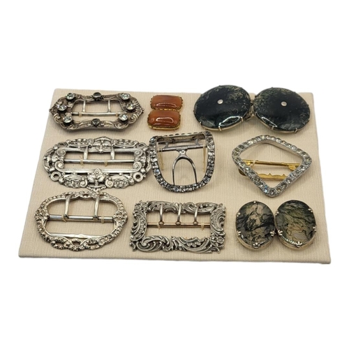 29 - A COLLECTION OF 19TH CENTURY AND LATER SILVER SHOE BUCKLES
Comprising hallmarked London, 1899 and Bi... 