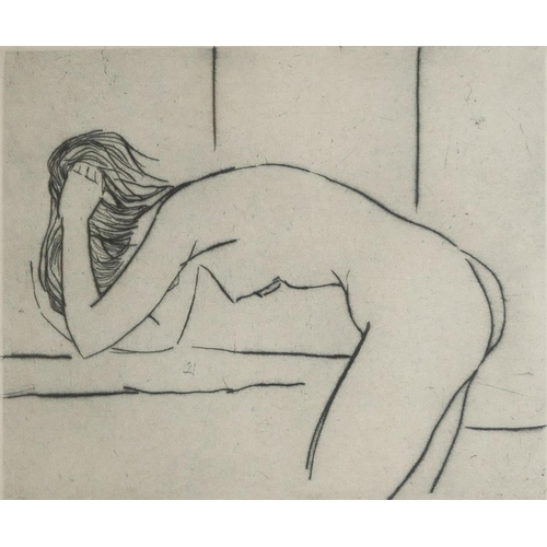 420 - FRANCIS KELLY, AMERICAN, 1927 - 2012, LIMITED EDITION (25/25) PEN/INK ON CARD
Titled ‘Girl Washing H... 