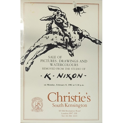 432 - KAY NIXON, BRITISH, 1895 - 1988, WASHED MONOCHROME
A collection of eight studies of farm animals and... 