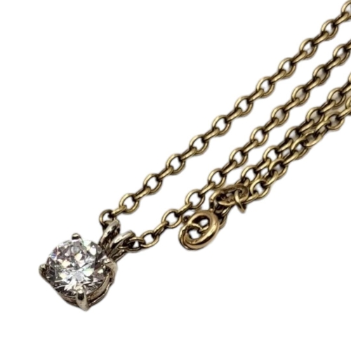 55 - A VINTAGE 9CT GOLD NECKLACE
Fine pierced links set with a white metal and quartz pendant.
(approx 54... 