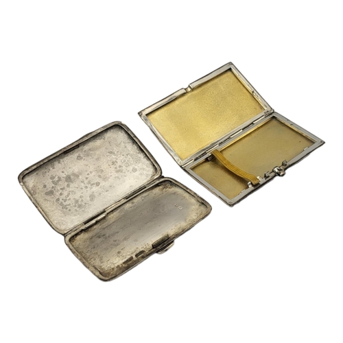 14 - AN ART DECO STERLING SILVER .925 LADIES’ CARD CASE
With imported assay mark, retalied by TK & Co., C... 