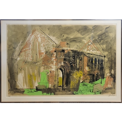 424 - JOHN PIPER, ENGLISH, 1903 - 1992,  LIMITED EDITION (37/70) SCREENPRINT IN COLOURS
Titled: ‘Whithorn ... 