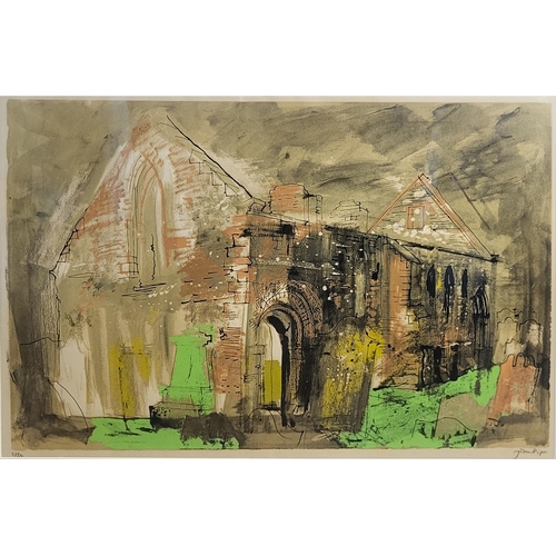 424 - JOHN PIPER, ENGLISH, 1903 - 1992,  LIMITED EDITION (37/70) SCREENPRINT IN COLOURS
Titled: ‘Whithorn ... 