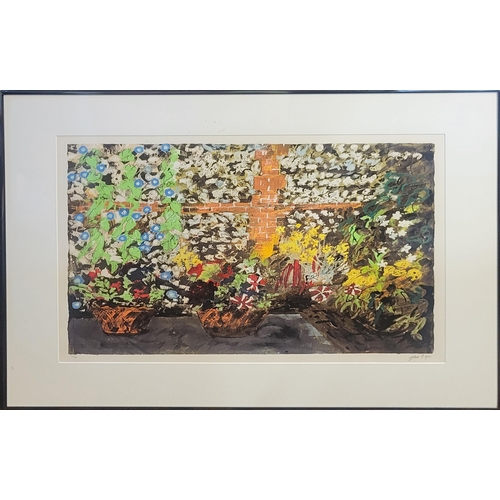 426 - JOHN PIPER, ENGLISH, 1903 - 1992, SCREENPRINT IN COLOURS (37/70)
Titled ‘Terrace with Morning Glorie... 