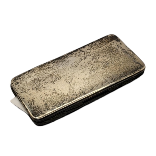 7 - A MID CENTURY SILVER CARD CASE
Rectangular form with fitted satin interior, hallmarked Birmingham, 1... 