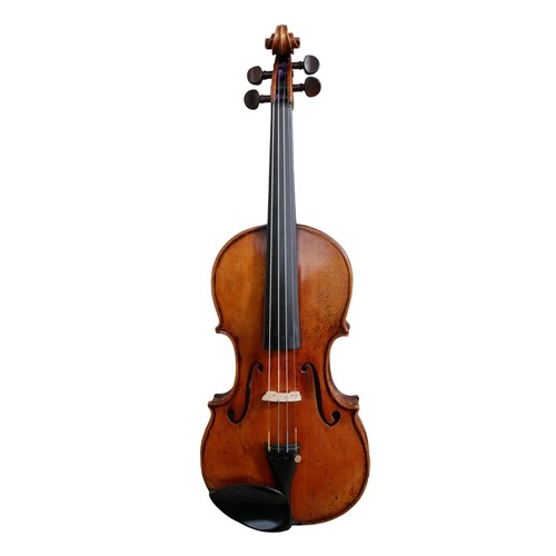 398 - AN EARLY/MID 19TH CENTURY FRENCH ? VIOLIN
Unlabelled, model Guarneri, colour orange.
(length of back... 