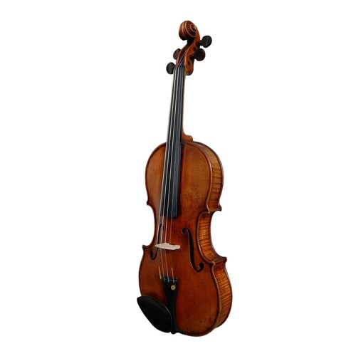 398 - AN EARLY/MID 19TH CENTURY FRENCH ? VIOLIN
Unlabelled, model Guarneri, colour orange.
(length of back... 