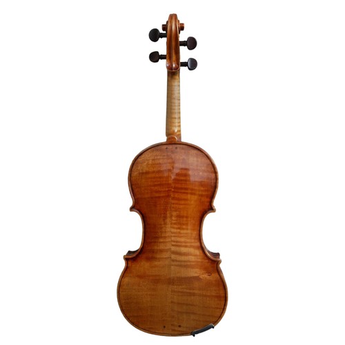 398 - AN EARLY/MID 19TH CENTURY FRENCH ? VIOLIN
Unlabelled, model Guarneri, colour orange.
(length of back... 