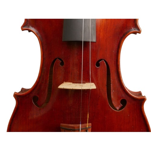 399 - TOMAS PILAR HRADEK KRALOVE VIOLIN, 1989
Internal branding label, original bridge, colour red.
(lengt... 