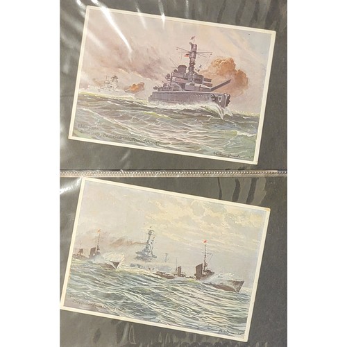 371 - FOLDER OF WWII GERMAN POSTCARDS
Folder of WWII German postcards, many dated during WW2 and with some... 