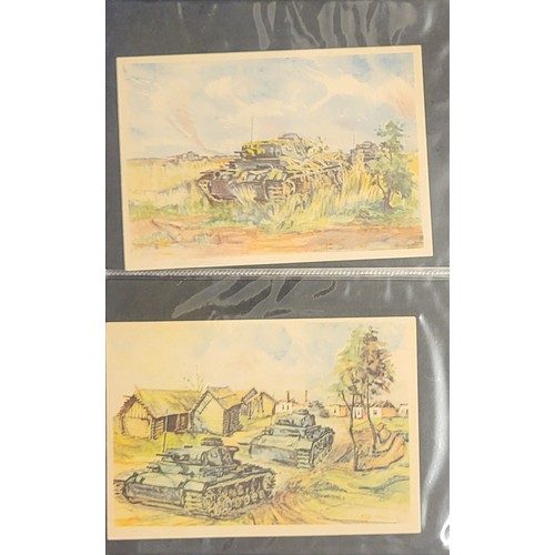 371 - FOLDER OF WWII GERMAN POSTCARDS
Folder of WWII German postcards, many dated during WW2 and with some... 