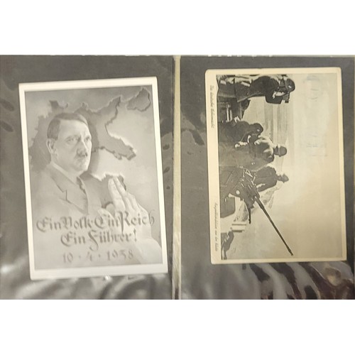 371 - FOLDER OF WWII GERMAN POSTCARDS
Folder of WWII German postcards, many dated during WW2 and with some... 