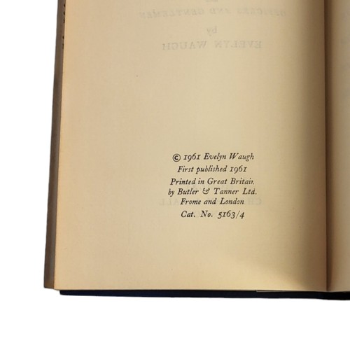 395 - EVELYN WAUGH, UNCONDITIONAL SURRENDER, FIRST EDITION, 1961
Printed in Great Britain by Butler & Tann... 