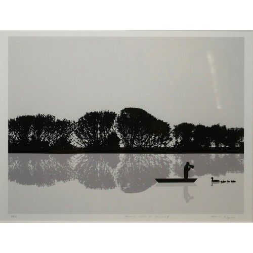 459 - RENNIE PILGREM, BRITISH, (XX), LIMITED EDITION (29/75) SCREENPRINT
Titled ‘Rowing Coach on Holiday’,... 