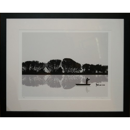 459 - RENNIE PILGREM, BRITISH, (XX), LIMITED EDITION (29/75) SCREENPRINT
Titled ‘Rowing Coach on Holiday’,... 