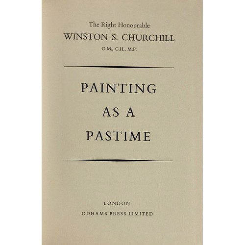 376 - A 1962 - 1965 CHURCHILL ANTHOLOGY HIS LIFE AND TIMES PAINTING AS A PASTIME, ODHAMS PRESS
Comprising ... 