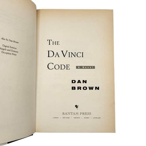 365 - DAN BROWN, THE DA VINCI CODE, PASTED IN SIGNATURE ON PUBLISHER’S BOOKPLATE, 2003, BANTAM
Dust jacket... 