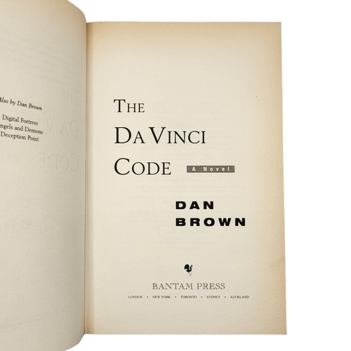 365 - DAN BROWN, THE DA VINCI CODE, PASTED IN SIGNATURE ON PUBLISHER’S BOOKPLATE, 2003, BANTAM
Dust jacket... 