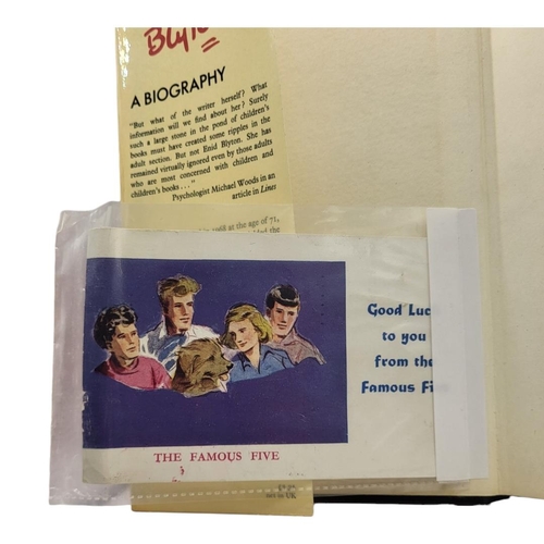 362 - BARBARA STONEY, ENID BLYTON BIOGRAPHY, 1974
With signed and inscribed postcard by Enid Blyton, dated... 