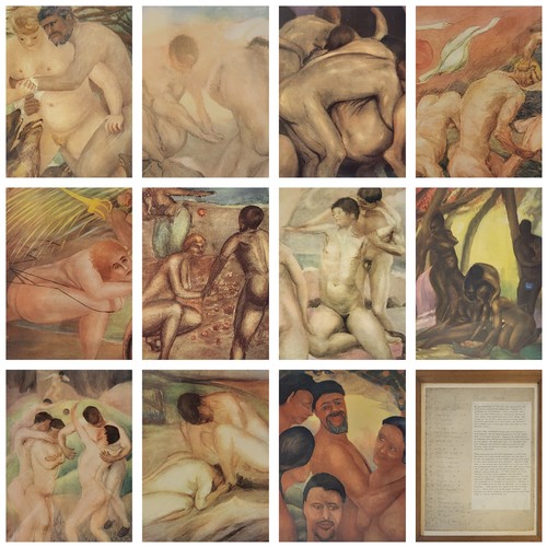 480 - AFTER DAVID HERBERT LAWRENCE, BRITISH, 1885 - 1930, A RARE SET OF ELEVEN 20TH CENTURY PRINTS 
Taken ... 