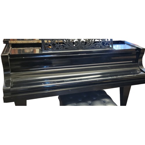 400A - AN EARLY 20TH CENTURY BLUTHNER OF LEIPZIG ALIQUOT GRAND PIANO, 6,11
Ebonised case, 88 keys, supplied... 