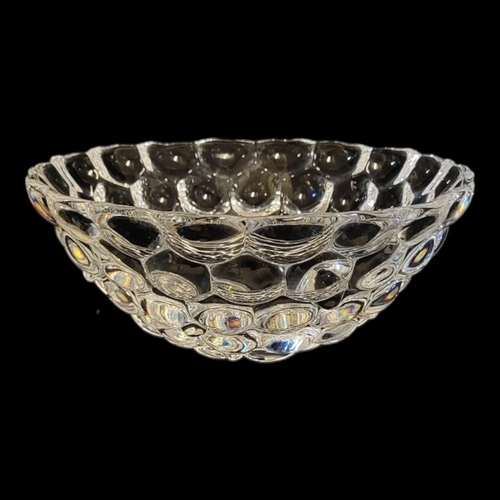 171A - ORREFORS, A VINTAGE SWEDISH ART GLASS BOWL
Clear glass with honeycomb design, signed to base, along ... 