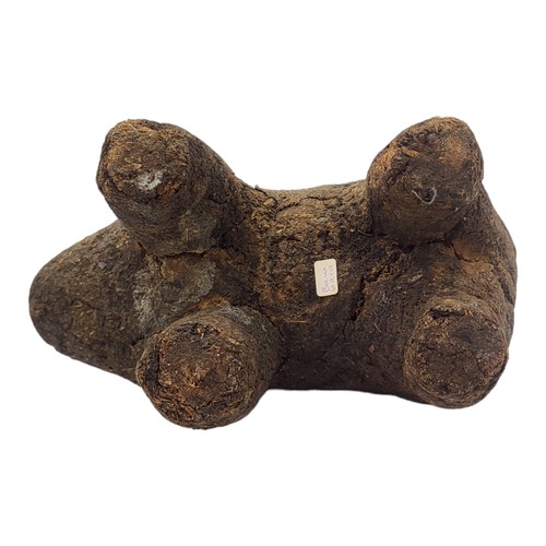 210A - AN AFRICAN EARTH AND ORGANIC MATERIAL 'BAMANA BOLI' FIGURE
Animal with hump in standing pose.
(appro... 