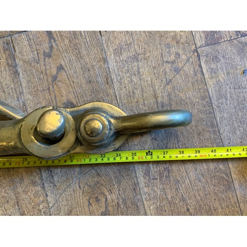 329 - A LARGE BRONZE BRITISH ROYAL NAVY MINESWEEPER ANCHOR.
Forged in 1952. 

Height of anchor 96cm (not i... 