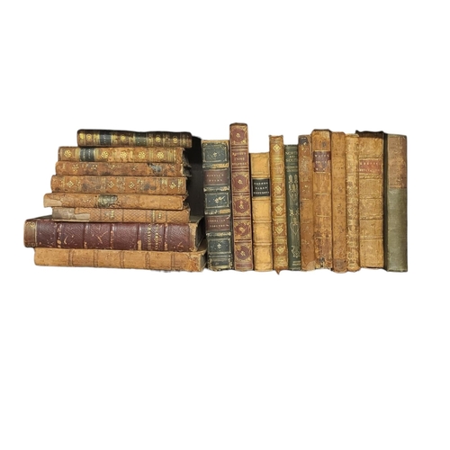 456 - A LARGE COLLECTION OF 18TH/19TH CENTURY LITERATURE 
Including The Rambler, 1793, 4 vols, Pamela or V... 
