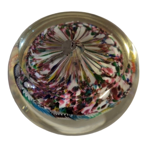 250 - A BACCARAT STYLE CONCENTRIC CLOSE PACK MILLEFIORI PAPERWEIGHT
With a variety of colourful canes.
(di... 