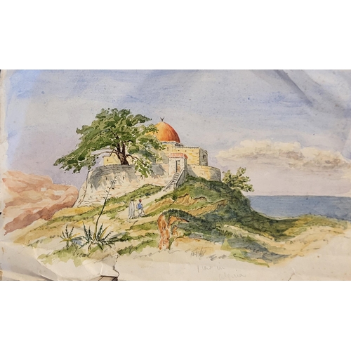 254 - WITHDRAWN E.N. MARK, MOORISH GATE, SOUTH OF SPAIN, WATERCOLOUR 
Study of Mozarab architecture, dated... 