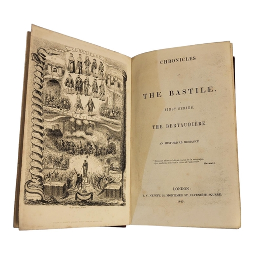 463 - CHRONICLES OF THE BASTILLE, FIRST SERIES, THE BERAUDIERE, A HISTORICAL ROMANCE
40 engraved plates by... 