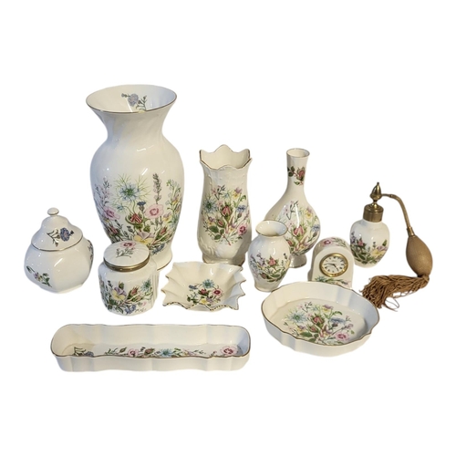 106 - AYNSLEY FINE BONE CHINA , A SELECTION OF AYNSLEY PORCELAIN DECORATIVE ITEMS
Comprising eleven pieces... 